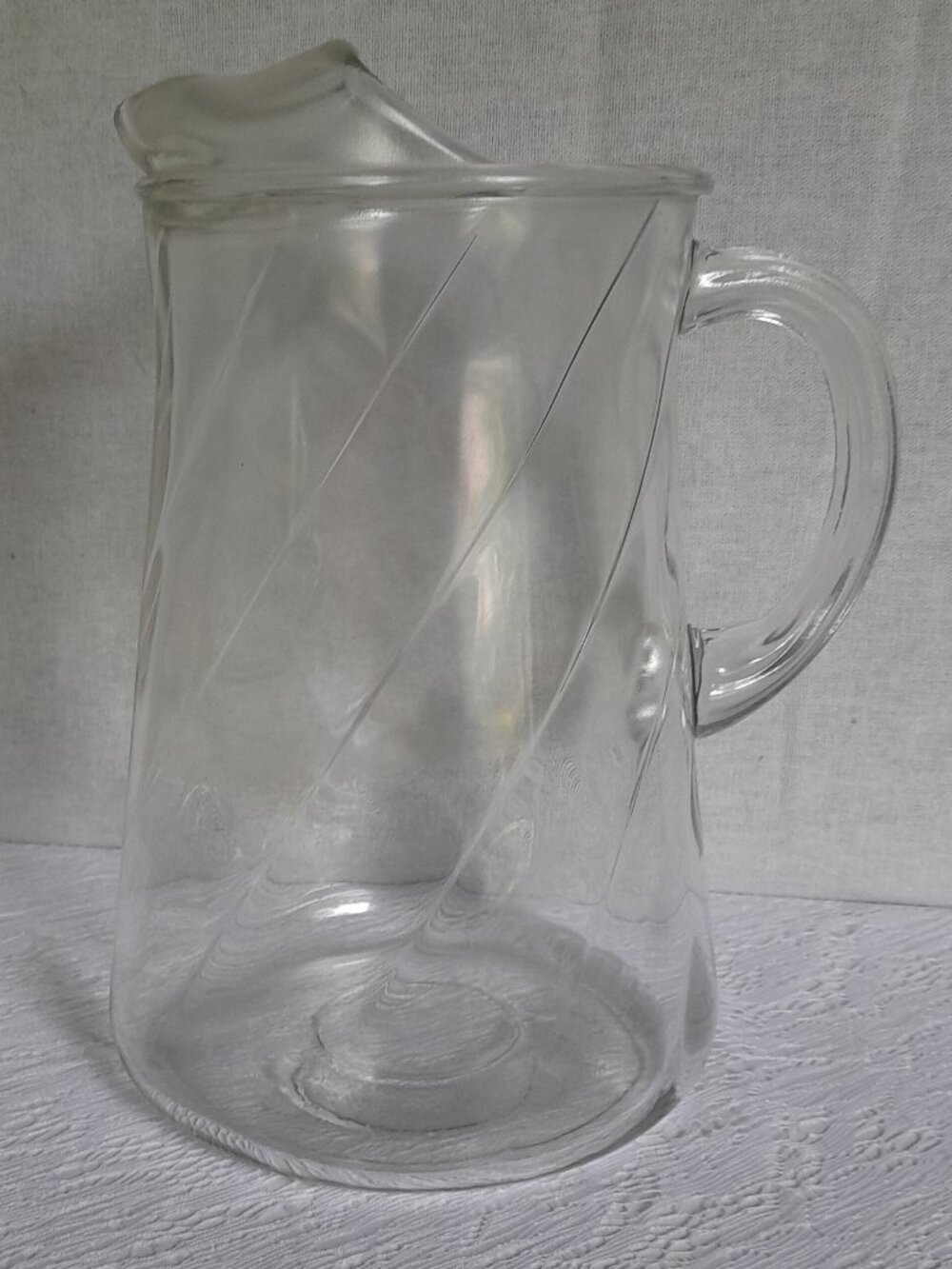 VTG Indiana Glass Swirl Pitcher